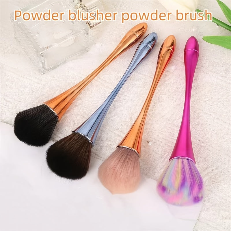 Powder Blush Brush Professional Makeup Brush Large Makeup Tool (Colored Hair)