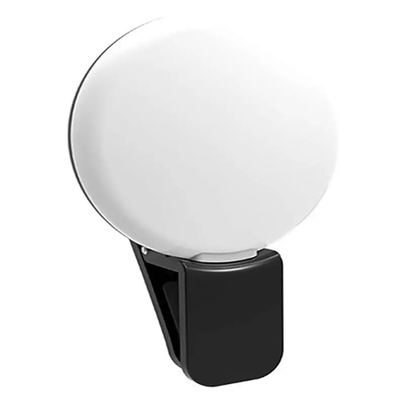 Viral Selfie Ring Light For Iphone and Android. Portable Clip-on Selfie Fill Light Selfie Light Beauty Light Battery Operated Live Light