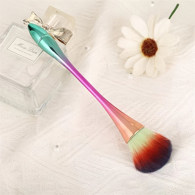 Powder Blush Brush Professional Makeup Brush Large Makeup Tool (Colored Hair)