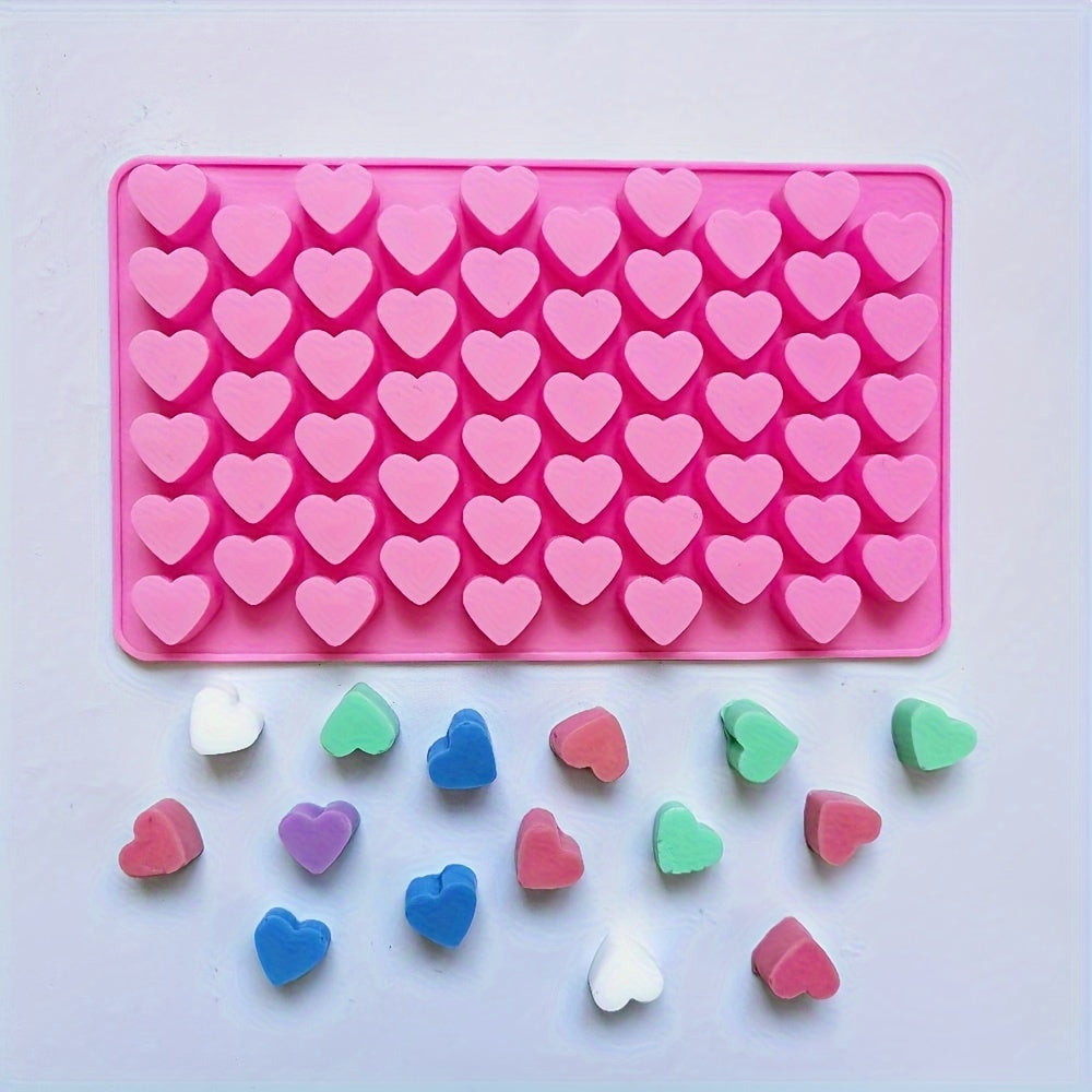 4-Piece Set Silicone Candy Molds with Donut, Teddy Bear, Dinosaur & Heart Shapes