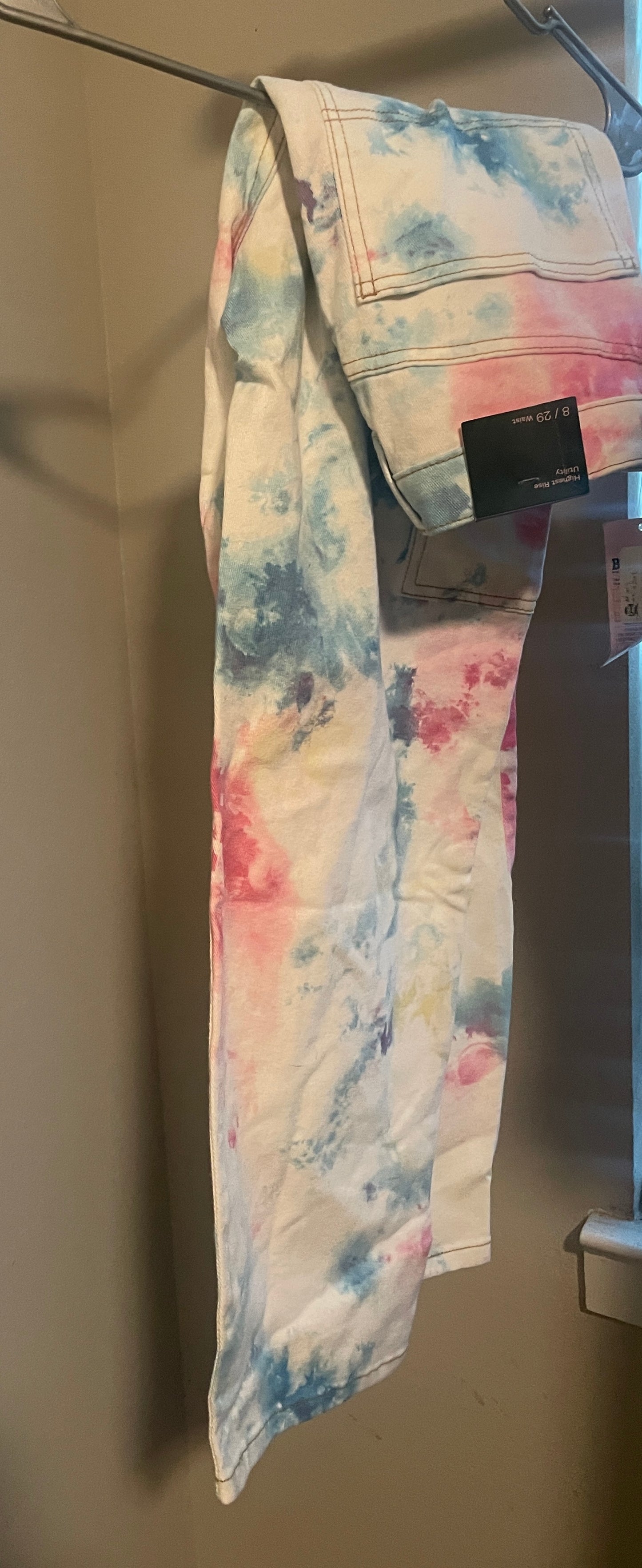 Women's Colorful Highest rise Utility Jeans.