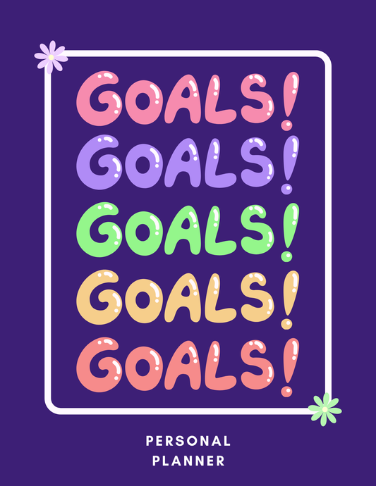 1. Printable goals planner
