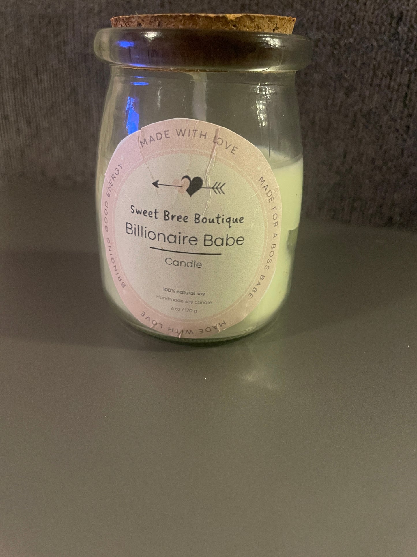 Billionaire Babe handmade 100% soy candle