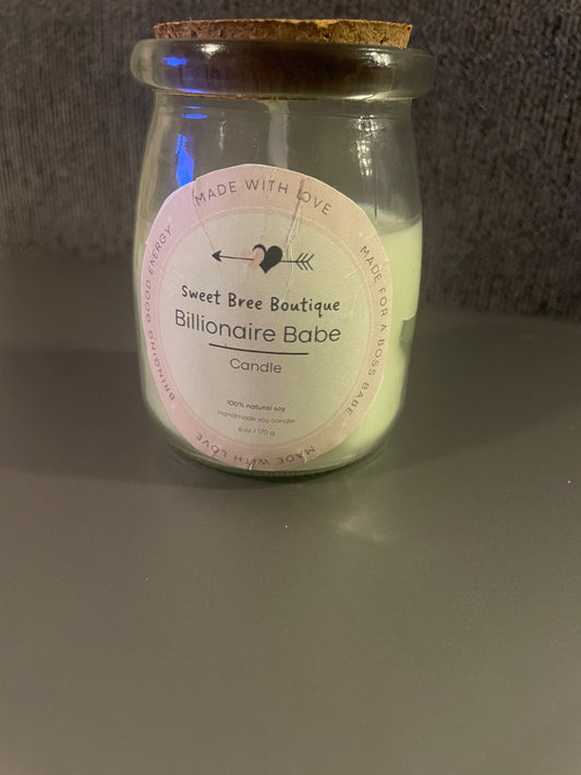 Billionaire Babe handmade 100% soy candle