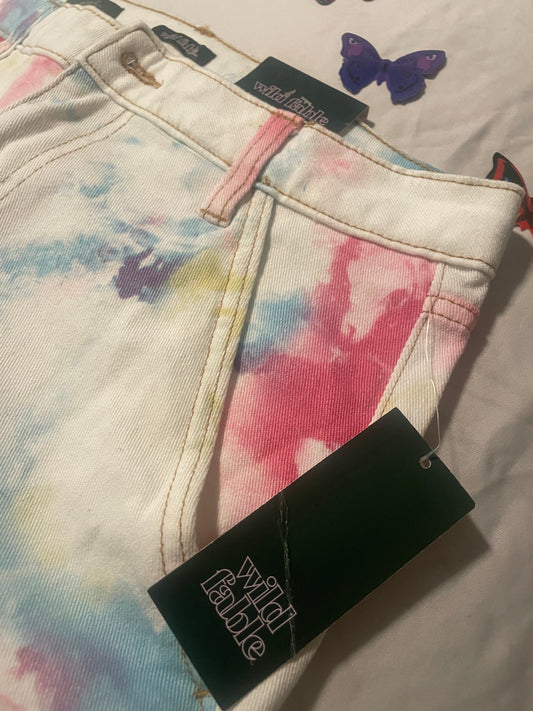 Women's Colorful Highest rise Utility Jeans.