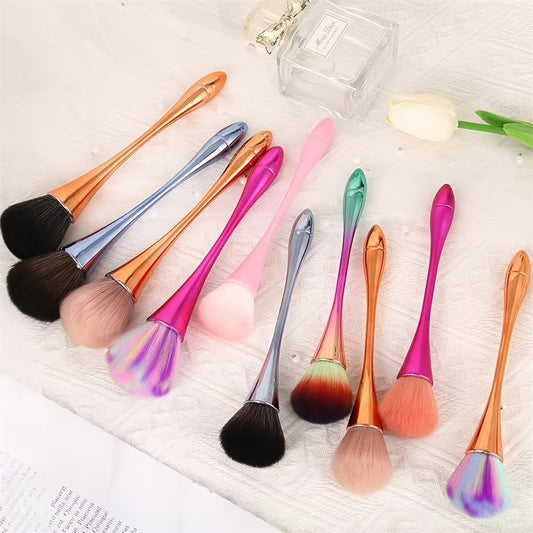 Powder Blush Brush Professional Makeup Brush Large Makeup Tool (Colored Hair)